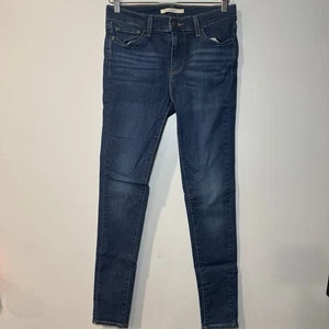 Levi's 710 Super Skinny Jeans Size 29 Blue Denim Medium Dark Wash - Picture 1 of 3