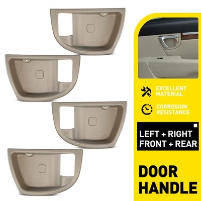 4 peças tampa de acabamento de maçaneta interna bege L&R/para Hyundai Santa Fe 2007-2012 - Imagem 1 de 4