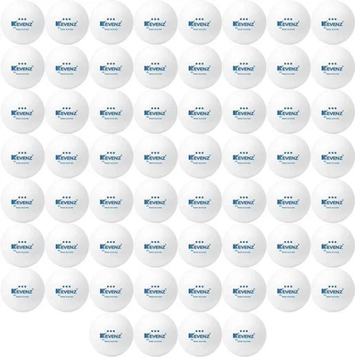 KEVENZ 60-Pack 3 Star Ping Pong Balls,Advanced Table Tennis Ball,Bulk Outdoor
