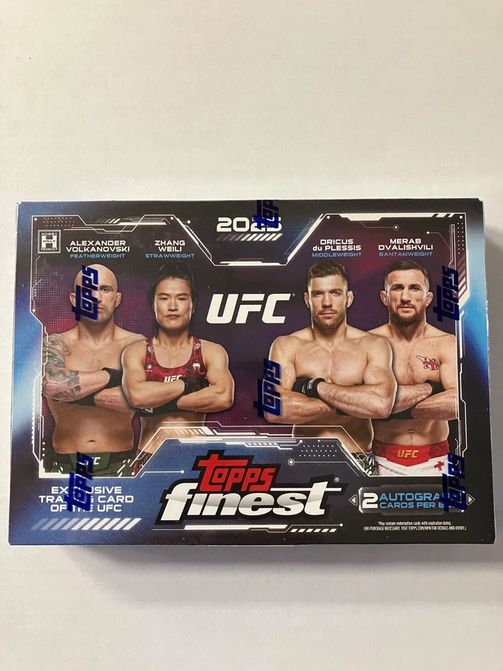 2025 Topps Finest UFC Hobby Box Factory Sealed 2 Autos - Image 1 of 1