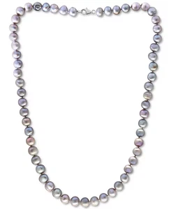 Collar llamativo EFFY® blanco cultivado de perlas de agua dulce (7 mm) 18" - Imagen 1 de 14