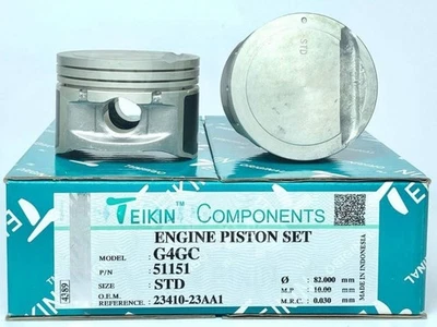 JUEGO DE PISTONES Y ANILLOS HYUNDAI / KIA G4GC PARA ELANTRA TUCSON SONATA CEED 16V 2.0 LTR Foto 1 de 2