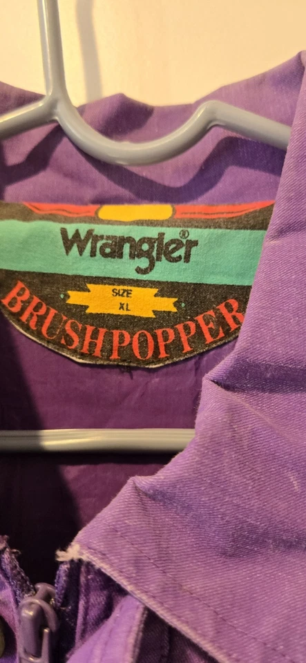 复古 90 年代牧马人刷子波普尔夹克粉色美国西部,尺寸 XL 特大号 — 第 1/3 张图片