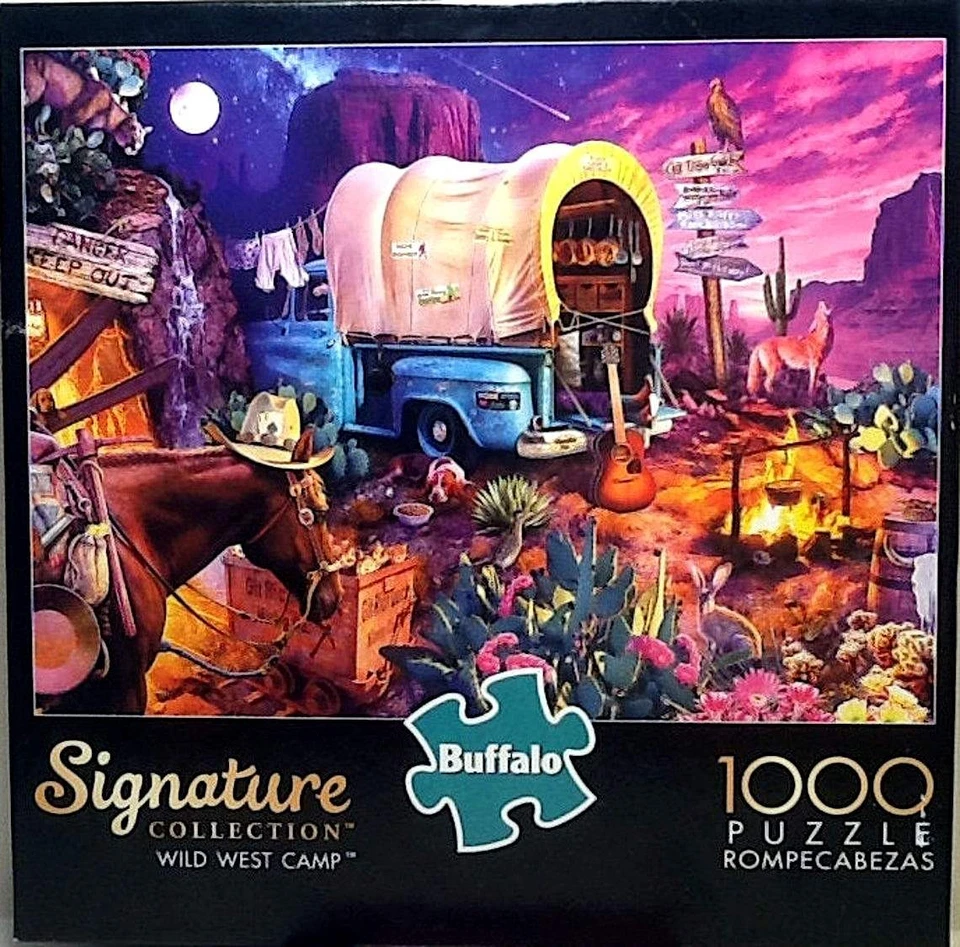 Wild West Camp Signature Collection Jeff Haynie 1000 pc 26.75" X 19.75" w/Poster - Image 1 of 1