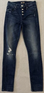 Mother Jeans 25 blau The Pixie Echoes Ankle Stretch Button Fly Denim - Bild 1 von 22