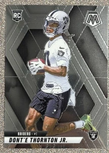2025 Panini Mosaic Dont’E Thornton Jr RC Rookie Raiders #369 - Picture 1 of 2