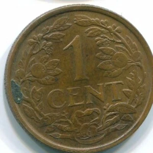 1 CENT 1968 NETHERLANDS ANTILLES Bronze Fish Colonial Coin #S10823C - Picture 1 of 3