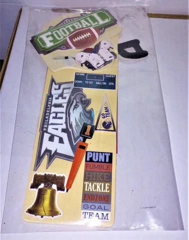 Philadelphia Eagles Refrigerator Magnet - 10" Long - New in Package Cover