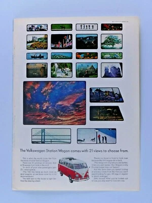 1966 Volkswagen Bus 21 Window Vintage Original Print Ad 8.5 x 11" - Изображение 1 из 4