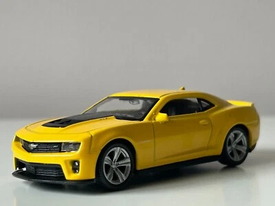Chevrolet Camaro ZL1 American Car Model Metal Diecast Toy Yellow 1:43 Welly - Image 1 of 4