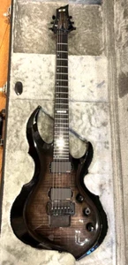 Chitarra elettrica E-II FRX FM Black Mod 2021 ESP dal Giappone - Foto 1 di 9