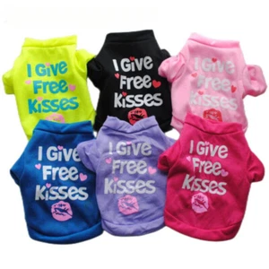 Pet Dog Clothes T Shirt Vest Clothing Puppy Cat Cute Printed Costume Apparel - Picture 1 of 22