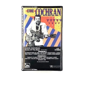 EDDIE COCHRAN SOME OF THE BEST Cassette Tape 1983 Compilation Rockabilly Rare - Picture 1 of 5