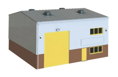 Wills SSM300 - Industrial/Retail Unit '00' Gauge Plastic Kit - Tracked 48 Post - Image 1 of 4