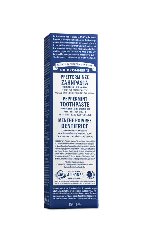Dr Bronner Peppermint All One Toothpaste - 105ml