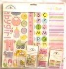 Baby Girl Scrapbook Set By Doodlebug Design Essentials Page Kit 12"X12"