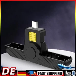 USB-Kartenleser Typ-C USB Common Access CAC für SIM-Chip-ID-Karte (schwarz) Hot - Bild 1 von 10