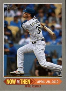 2019 Topps Heritage High Number Now and Then #NT-13 Cody Bellinger LA Dodgers