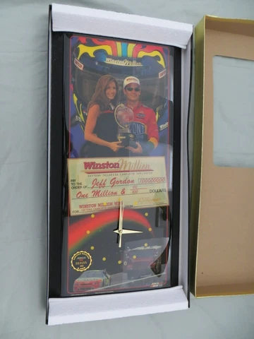 90's Jeff Gordon #24 Dupont NASCAR Winston Cup Million Wall Clock (Unopened Box) Cover
