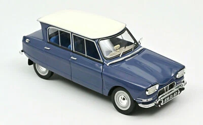 NOREV COLLECTORS 1:18 DIE CAST AUTO - CITROEN AMI 6 1965 BLU ARDESIA ART 181537 - Immagine 1 di 2