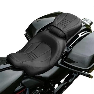 Low-Profile Driver Passenger Seat Fit For Harley Touring Road Glide 2009-2023 - Picture 1 of 15
