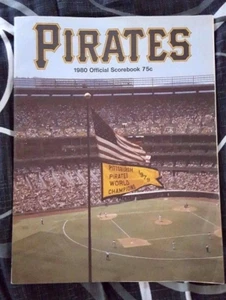 1980 Pirates Official Scorebook Pittsburgh Pirates vs San Diego Padres Unmarked - Picture 1 of 3