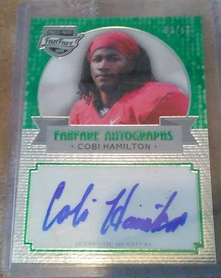 Cobi Hamilton Steelers 2013 Press Pass Fan Fare Auto Rookie Card #/10 RC - Image 1 of 3