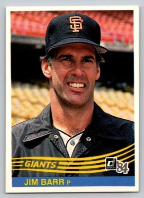 1984 Donruss - #79 Jim Barr - Image 1 of 2