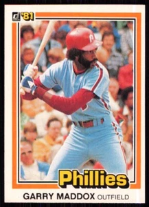 1981 Donruss Garry Maddox Philadelphia Phillies #55 - Picture 1 of 2