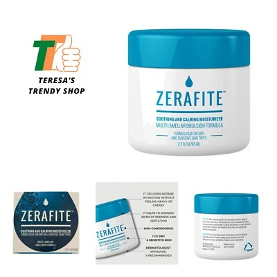 ZERAFITE Soothing and Calming Face Moisturizer for Dry & Sensitive Skin Types... - Image 1 of 4