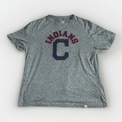 Cleveland Indians Majestuosa Camiseta Béisbol MLB Guardianes Talla Para Hombres XL Tejida Retro Foto 1 de 4