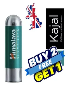 🇬🇧 Himalaya Kajal Intense Black, Nourishing Ayurvedic Formula Smudge Free Herb - Picture 1 of 3