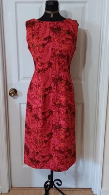 Vestido recto de los años 40 de Mr. K Tall Sportswear Nueva York talla mediana hecho en EE. UU. Foto 1 de 4