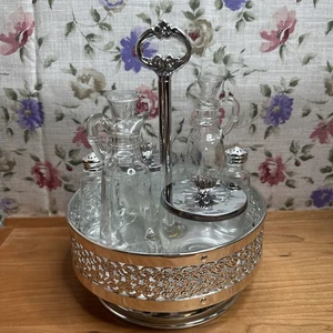 Juego de 7 piezas de condimentos de colección condimento plata victoriana mesa especias - Imagen 1 de 11