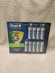 Oral-B Max Clean Floss Action Refill Brush Head 9 Pack - New/ Sealed - Picture 1 of 2