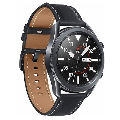 Samsung Galaxy Watch 3 45mm Black Smart Watch GPS Fitness Bluetooth Call Text>