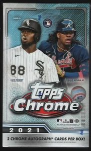IN STOCK 2021 Topps Chrome Baseball Factory Sealed Hobby Box 24 Packs 2 AUTOS - Picture 1 of 1