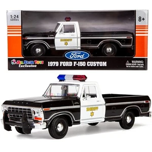 Ford F-150 1979 camioneta Sheriff 1:24 policía diecast modelo Motormax 76986 - Imagen 1 de 6