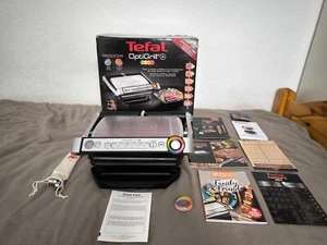 TEFAL OptiGrill+ silber GC712D Kontaktgrill Tischgrill Elektrogrill Grillspieße - Bild 1 von 11