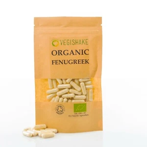 Organic Fenugreek HPMC Capsules Pure High Strength Detox Body Balance Vegan - Picture 1 of 12