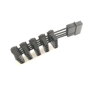 PC Desktop Computer D 4P IDE Molex 1 to 5 Splitter 18AWG ATX Power Supply Cable - Picture 1 of 5