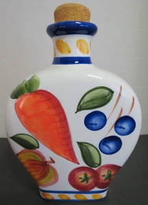 Jay Import Ceramic Canister with Cork Fruit and Veggies - Picture 1 of 9