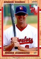 2008 Arkansas Travelers Grandstand #5 Jordan Czarniecki Anderson Indiana IN Card