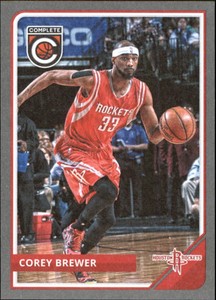 2015-16 Panini Complete Silver Houston Rockets Basketball Card #33 Corey Brewer