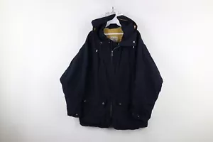 Vtg 90s Banana Republic Safari Mens Small Faded Oversized Hooded Parka Jacket - Picture 1 of 16