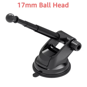 Suction Cup 17Mm Ball Head Base with Aluminium Alloy Telescopic Arm for Car Dash - Picture 1 of 12