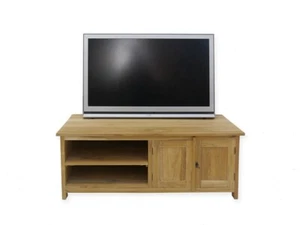 Armario de TV Lowboard Zapatero de madera maciza sin tratar B 125 cm (4997) - Imagen 1 de 3