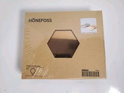 IKEA Honefoss 10-Piece Hexagonal Chrome Brass Mirrors 601.820.59 Julia Treutiger - Image 1 of 3