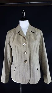 J Jill Size L Lightweight Lined Jacket Polyester Blend - Picture 1 of 5