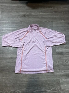 Orvis Jacket Womens L Pink 1/4 Zip Pullover Mock Neck Hiking Casual Adult - Picture 1 of 7